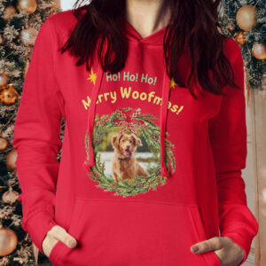Dog in Christmas Wreath #3 - Personalized | Tshirt, Hoodie & Sweatshirt